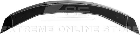 Replacement for 2016-Present Chevrolet Camaro All Models | Performance Track Style Add On Rear Trunk Lid Wing with WickerBill Extension Spoiler (ABS Plastic - Painted Glossy Black) in Saudi Arabia