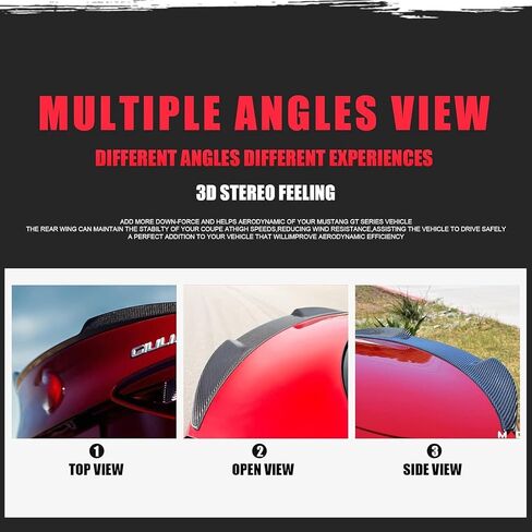 Rear Trunk Spoiler Glossy Black Replacement for 2015-2023 Alfa Romeo Giulia Sedan Rear Boot Lid Highkick Spoiler Wing Lip in Saudi Arabia