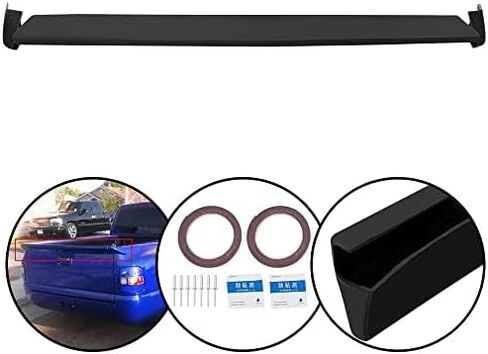 G-Plus ABS Tailgate Tailgate Wing Wing Spoiler متوافق مع Silverado 1500 2014-2018 GMC Sierra Models 2016-2018 in Saudi Arabia