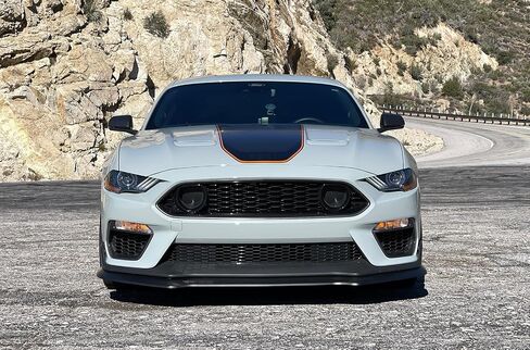 FREEMOTOR802 Compatible with 2021-2023 Ford Mustang Mach 1 Front Bumper Lip, Matte Black PP Polypropylene Handling Package Style Front Lip Spoiler Splitter in Saudi Arabia