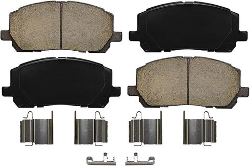 Detroit Axle - مجموعة الفرامل الأمامية لـ 01-07 Toyota Highlander حفر ودوارات الفرامل المقطوعة من وسادات الفرامل السيراميك 2001 2002 2003 2004 2005 2006 2007 استبدال: 11.65 "دوارات أمامية بوصة in Saudi Arabia