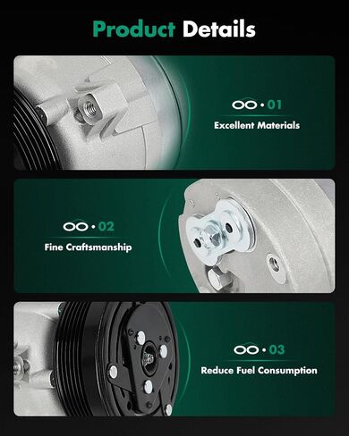 SCITOO CO 20446C AC Compressor 1998-2003 Compatible for Ch-evrolet S10 for GMC Sonoma for I-suzu Hombre 2.2L in Saudi Arabia