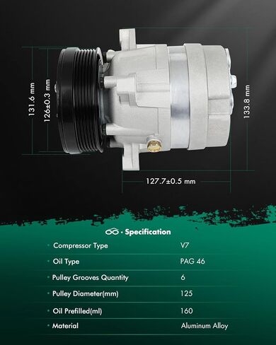 SCITOO CO 20446C AC Compressor 1998-2003 Compatible for Ch-evrolet S10 for GMC Sonoma for I-suzu Hombre 2.2L in Saudi Arabia