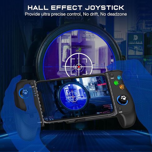 Wireless Phone Controller for iPhone/Android With Hall Joystick and RGB, Mobile Gaming Controller for iOS Support Xbox Game Pass, PlayStation, Steam Link, Call of Duty,Roblox, Minecraft, Cloud Gamepad in Kuwait