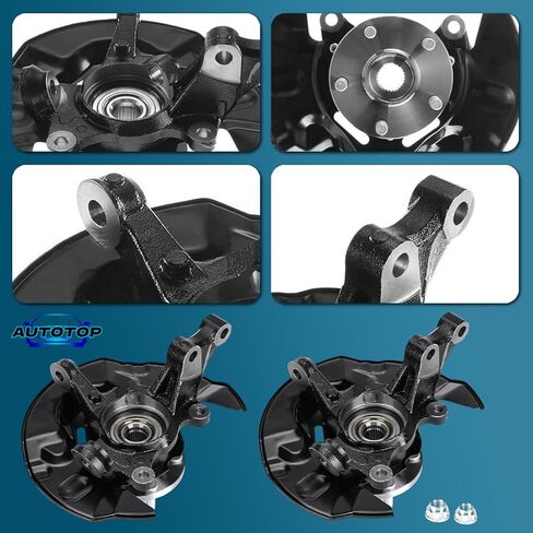 تجميع محور مفصل التوجيه الأمامي وعجلة تويوتا كورولا 2003-2008 L4 1.8L ، جانب الركاب الأيمن ، استبدل LK030 698-388 4321219015 in Kuwait