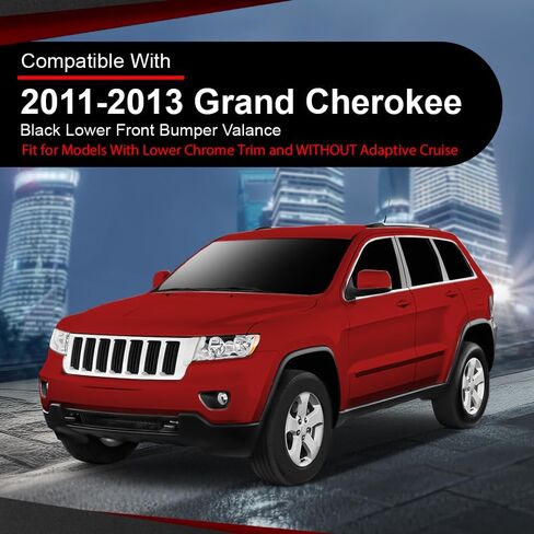 Front Pumper Valance متوافق مع Jeep Grand Cherokee 4-Door 2011-2013 68078270AB ، CH1095118 ، 615343305653 in Kuwait