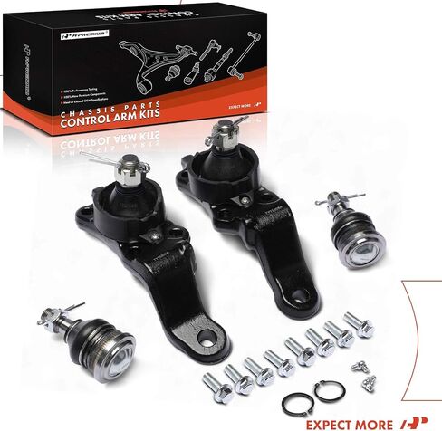 A-Premium Set of 4, Front Upper & Lower Ball Joints Kit, Compatible with Toyota Sequoia 2004-2007, Tundra 2004-2006 in Saudi Arabia