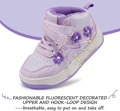 Babaya Girls Running Shoes Kids Tennis Athletic Sneakers مريحة خفيفة الوزن أحذية المشي غير قابلة للانزلاق in Kuwait
