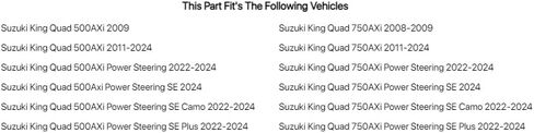 Tusk Rear Independent Suspension Kit For SUZUKI King Quad 750AXi Power Steering 2022-2024 in Saudi Arabia