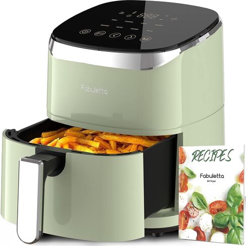 FABULETTA Air Fryer, 4 Quart Airfryer, 11-in-1 Functionality, 450F Max Crisp, Nonstick Basket, Diswasher Safe, Shake Reminder in Saudi Arabia