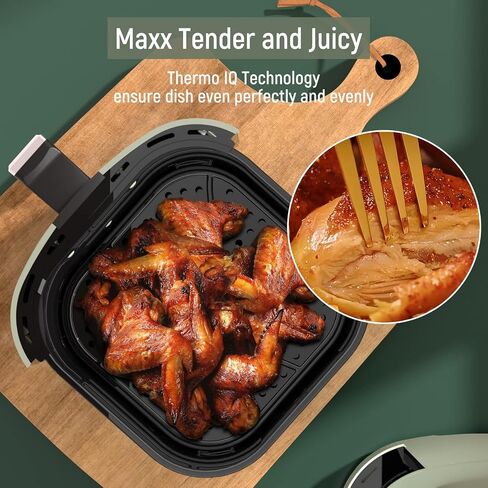 FABULETTA Air Fryer, 4 Quart Airfryer, 11-in-1 Functionality, 450F Max Crisp, Nonstick Basket, Diswasher Safe, Shake Reminder in Saudi Arabia