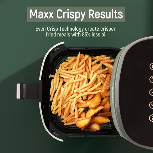 FABULETTA Air Fryer, 4 Quart Airfryer, 11-in-1 Functionality, 450F Max Crisp, Nonstick Basket, Diswasher Safe, Shake Reminder in Saudi Arabia