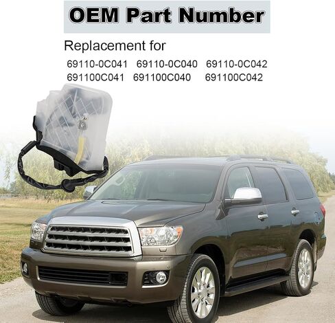 Rear Tailgate Latch Actuator Trunk Latch Compatible with Toyota Sequoia 2008-2021 Back Hatch Power Door Lock Assembly Replacement for 69110-0C041 69110-0C040 69110-0C042 in Saudi Arabia