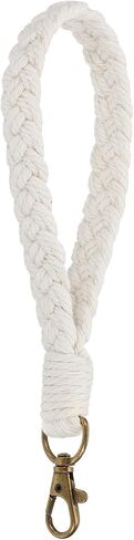 PATIKIL Boho Handmade Bracelet Keychain, Soft Macrame Keychain Braided Wristlet Strap for Gym in Saudi Arabia