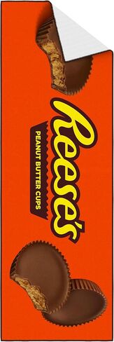 Ottomanson Reeses Logo Non-Slip Rubberback 2x5 Runner Rugs لغرفة المعيشة ، ديكور كهف ، عداء في الردهة ، سجادة غرفة نوم ، عداء المطبخ ، 20 "× 59" ، برتقالي in Kuwait