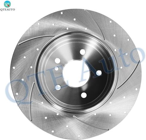 PM Auto Rear Drilled Slotted Brake Disc Rotors For 2005-2011 Mercedes-Benz SLK350 Base in Saudi Arabia