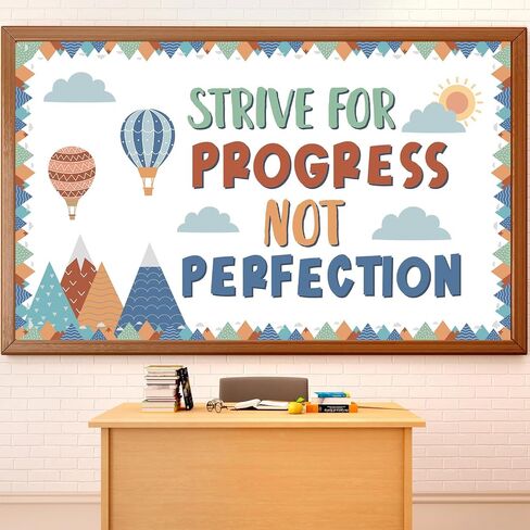 gisgfim Building Blocks Bulletin Board Set Classroom Decoration Building Healthy Habits Cutouts Trim Bulletin Board Boarders for Elementary Classroom Back to School Chalkboard Wall Decoration Supplies in Kuwait