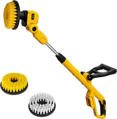 4 Packs Replacement Brush Heads for Mellif Spin Scrubber, 2-Pack 4.5’’ & 2-Pack 5.6’’ Hard Bristle Brush, Multi-Surface Cleaning, Easy Installation in Kuwait