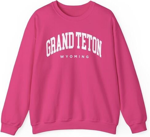 Grand Teton Wyoming Adult Unisex Crewneck Sweatshirt in Saudi Arabia