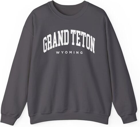 Grand Teton Wyoming Adult Unisex Crewneck Sweatshirt in Saudi Arabia