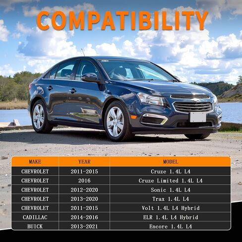 توقيت صمام متغير توقيت VVT ملاءمة ل Chevy Cruze 2011-2016 ، Sonic 2012-2020 ، Trax 2013-2020 ، Volt 2011-2015 ، Buick Encore 2013-2021 ، Cadillac ELR 2014-2016 1.4L ، استبدل 918-005 in Saudi Arabia