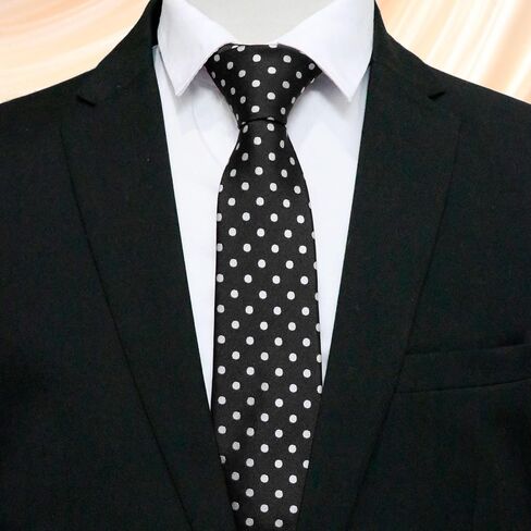Polka Dot Ties for Men, 3.15" Classic Mens Necktie for Casual Business Daily Party Graduation Banquet Leisure Prom in Saudi Arabia