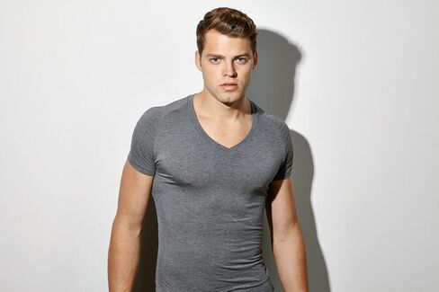 Mr. Davis Men's Bamboo Viscose Traditional Cut V Neck - Stylish Undershirts with Stretch Fabric for a 3 Pack in Kuwait