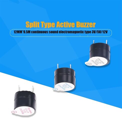3 PCS 12095 نشط الانقسام الجرس 3V 5V12V 12MM*9.5M الانقسام الكهرومغناطيسي الصوتي الطويل/الصوت العالي (3V) in Saudi Arabia