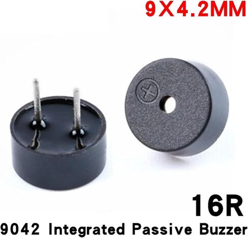 10pcs 9042 Buzzer السلبي المتكامل 16 أوم 16Ω AC 3V 3.3V 9 * 4.2mm 9x4.2mm Mini Piezo Speaker in Saudi Arabia