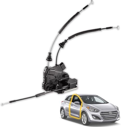 مجموعة محرك قفل الباب الجانبي الأمامي اليسار متوافق مع مشغل مزلاج الباب Hyundai Elantra 2011-2016 ، استبدل# 81310-3x030 in Saudi Arabia