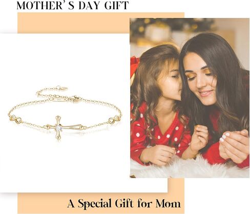 EVER FAITH Cross Bracelet 925 Silver Cross Infinity Charm Adjustable Link Religious Jewelry Gift for Women in Saudi Arabia