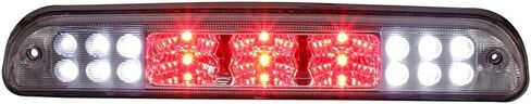 Rear High Mount Stop Brake Lights LED Third Brake Cargo Light Fit For Ford 1993-2016 For Mazda 1994-2008 Third Rear Cab Roof Center Tail Cargo Lamp Chrome+Red Lens in Saudi Arabia
