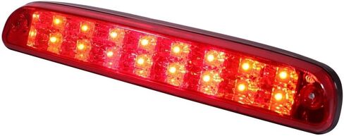 Rear High Mount Stop Brake Lights LED Third Brake Cargo Light Fit For Ford 1993-2016 For Mazda 1994-2008 Third Rear Cab Roof Center Tail Cargo Lamp Chrome+Red Lens in Saudi Arabia