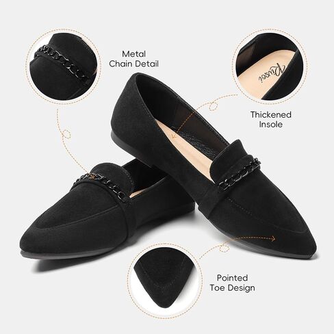 Women Loafers, Pointed Toe Women’s Flats, Slip on Loafers for Women Comfort Ballet Flats Shoes for Office Work in Saudi Arabia