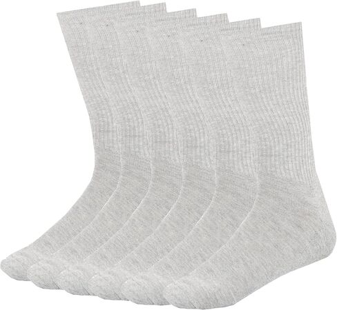 Men Cotton Crew Socks Soft Comfortable Thin And Breathable on Top Durable Double Layer Cushioned Reinforced Sole. in Saudi Arabia