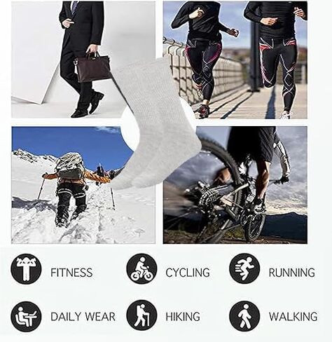 Men Cotton Crew Socks Soft Comfortable Thin And Breathable on Top Durable Double Layer Cushioned Reinforced Sole. in Saudi Arabia