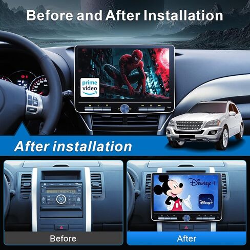 Android Car Stereo Radio for Dodge Ram 1500 2500 3500 2013-2018 with Wireless Carplay Wireless Android Auto, 8 Core 9 Inch Touchscreen Head Unit with Bluetooth/WiFi/DPS/EQ Backup Camera(2+32G) in Kuwait