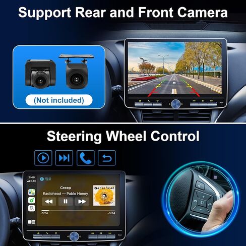 Android Car Stereo Radio for Dodge Ram 1500 2500 3500 2013-2018 with Wireless Carplay Wireless Android Auto, 8 Core 9 Inch Touchscreen Head Unit with Bluetooth/WiFi/DPS/EQ Backup Camera(2+32G) in Kuwait