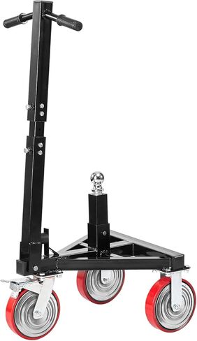 VEVOR Trailer Dolly, 3500lbs Tongue Weight Capacity, 18 inch and 22 inch Height Adjustable Trailer Dolly, with 2 inch Hitch Ball, Adjustable Handle Length, 8-inch Swivel Wheels, for Moving RV Trailer in Saudi Arabia