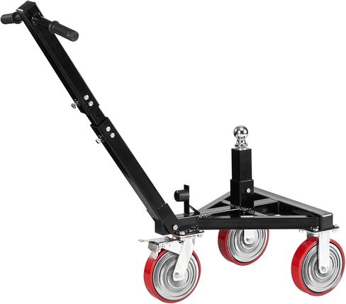 VEVOR Trailer Dolly, 3500lbs Tongue Weight Capacity, 18 inch and 22 inch Height Adjustable Trailer Dolly, with 2 inch Hitch Ball, Adjustable Handle Length, 8-inch Swivel Wheels, for Moving RV Trailer in Saudi Arabia