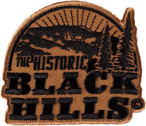 Patchstop Historic Black Hills الحديد البني على بقع لجينز الملابس - 3x2.5 بوصة DIY صغيرة على التصحيح لأكياس السترات - تصحيح ساوث داكوتا المطرزة in Saudi Arabia