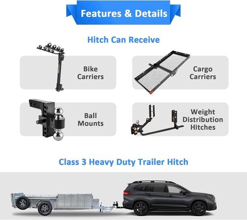 Wsays Class 3 Trailer Hitch 2" Receiver Compatible with Subaru Ascent 2019-2025 in Saudi Arabia