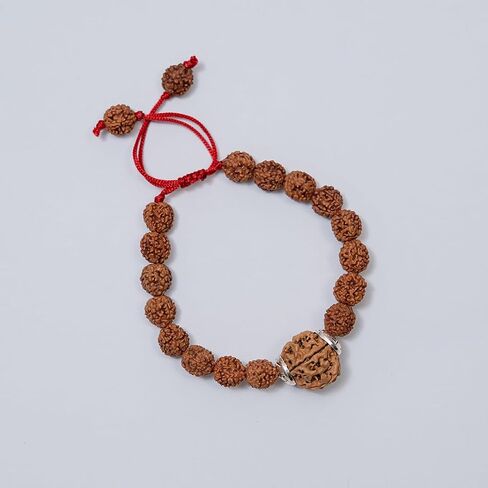 7 Mukhi Rudraksha Bracelet for Men and Women | Lakshmi Bracelet | Original Lab Certified Nepal Rudraksha Educating People About Rudraksha for Over 20 Years, M, Natural Product, No Gemstone in Saudi Arabia