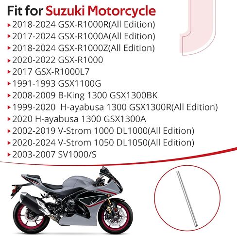 JAVIK Left Clutch Push Rod Fit Fit For Suzuki H-ayabusa V-Strom B-King GSX-R1000 GSX1300 DL1000 DL1050 SV1000/S 1991-2024，O.E.M#23111-26D00 in Kuwait