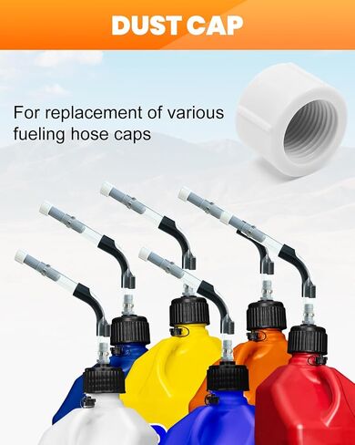 8 PCS Racing Fuel Jug Hose Cap - للغبار ، تنفيس ، إبريق الوقود ، وقود السباق 5.5 جالون ، وأباريق EGS ، وأباريق الوقود Scribner ، وقبعات استبدال الغبار لتجزئة السباق in Saudi Arabia