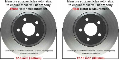 Detroit Axle - مجموعة الفرامل لـ Infiniti G35 M35 M45 EX35 G25 G37 QX50 Q40 350Z 370Z بديل محفور بالقرص محفر دوارات فرامل سيراميك: الأمامية 12.60 '& الخلفية 12.13' 'دوارات in Saudi Arabia