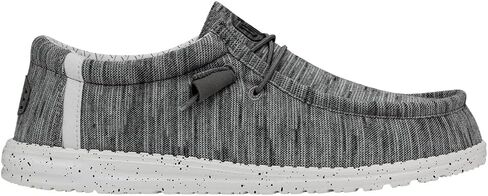 HEYDUDE Men's Wally Stretch Stone White Size 8| Men's Loafers | Men's Slip On Shoes | Comfortable & Light-Weight in Saudi Arabia