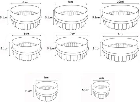 12 Pieces Display Stands for Pyrex Round Bowls Risers for Pyrex Bowls Stacker Stacking Rings for Cabinet Colorful in Kuwait