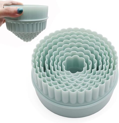 12 Pieces Display Stands for Pyrex Round Bowls Risers for Pyrex Bowls Stacker Stacking Rings for Cabinet Colorful in Kuwait