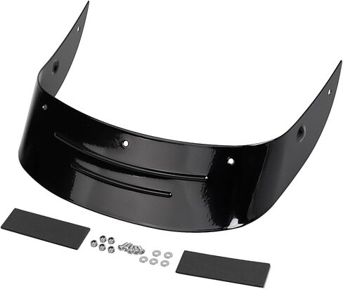 Black مضلعة الخلفية الخلفية الحاجز تقليم TRAPERING TIP لتنورة Harley Fat Boy Flstf Peace Office in Kuwait